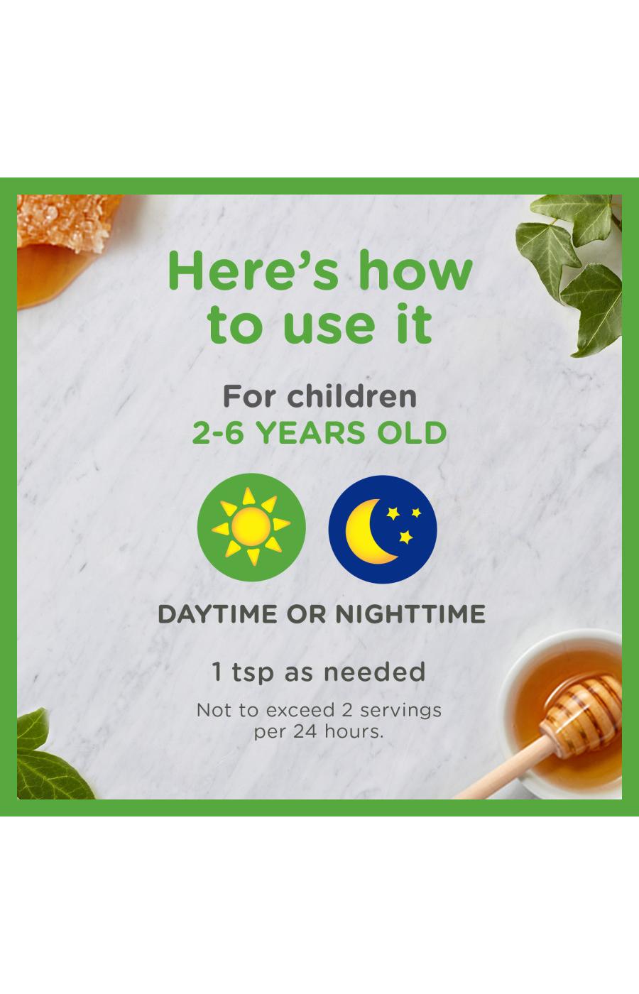 Zarbee's Kids Cough + Mucus Day & Night Liquid - Berry; image 3 of 7