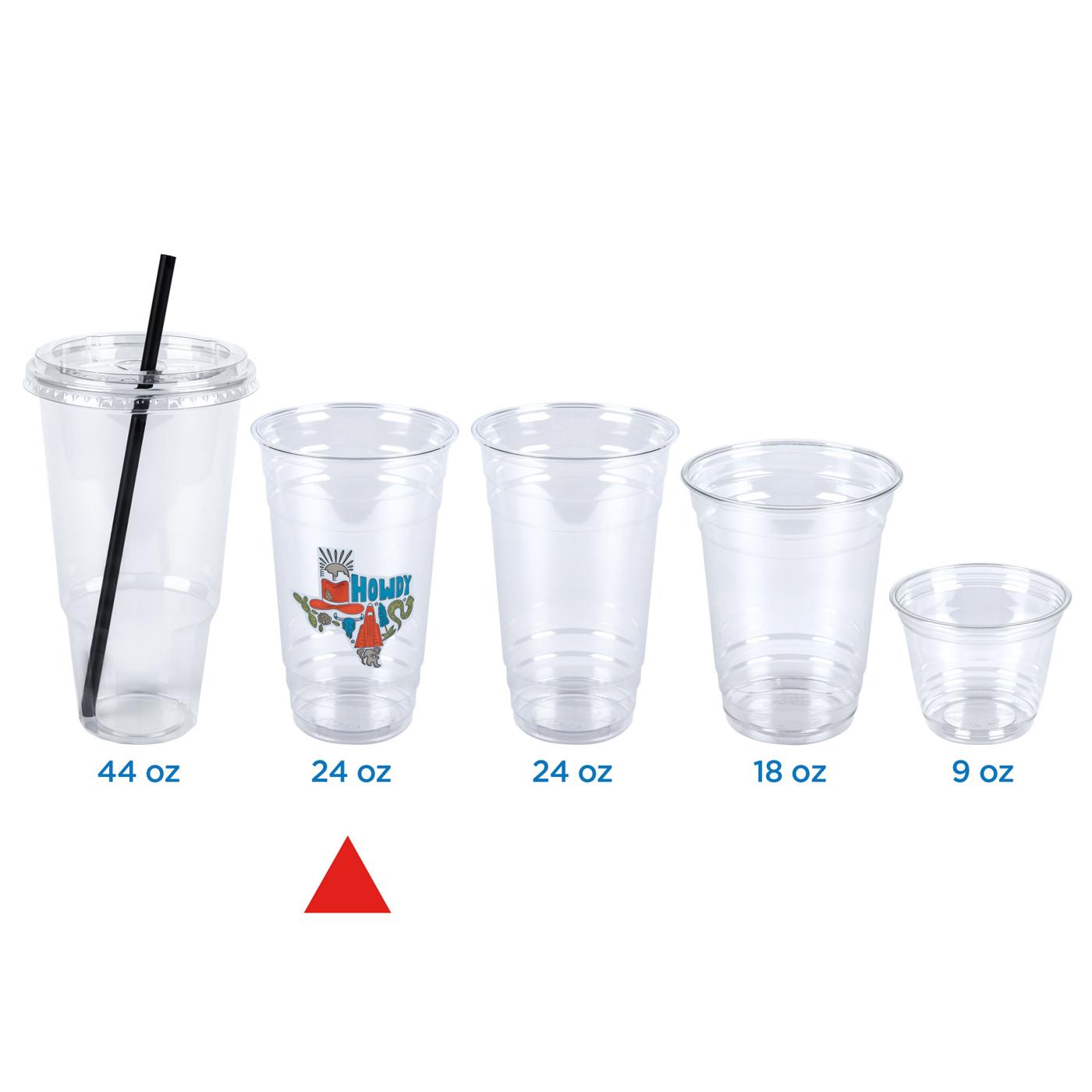 H-E-B 12 oz Clear Plastic To Go Cups with Lids