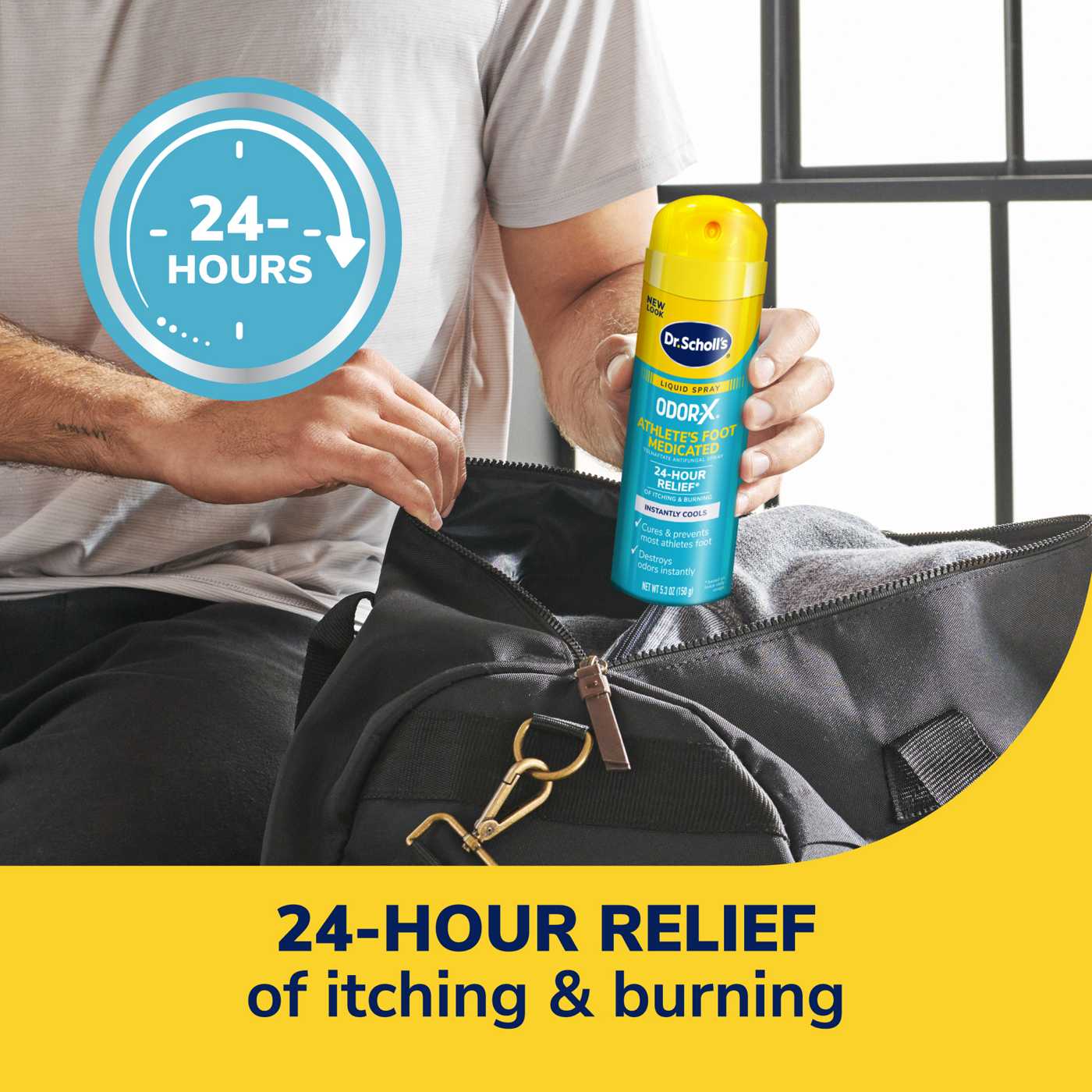 Dr. Scholl's Odor-X Athlete's Foot Medicated Liquid Spray; image 6 of 9