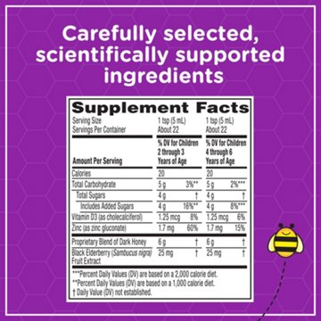 Zarbee's Kids Cough + Immune Daytime for Ages 2-6 - Berry, 4 oz