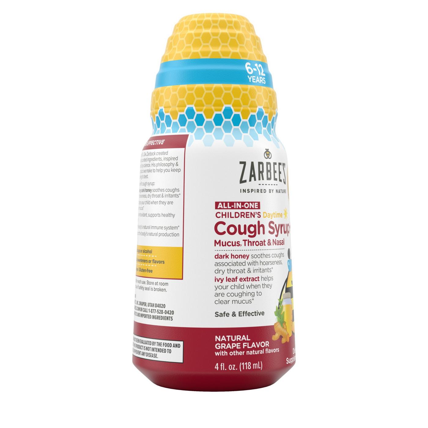 Zarbee's Kids All-in-One Cough Daytime for Ages 6-12 - Grape; image 6 of 8