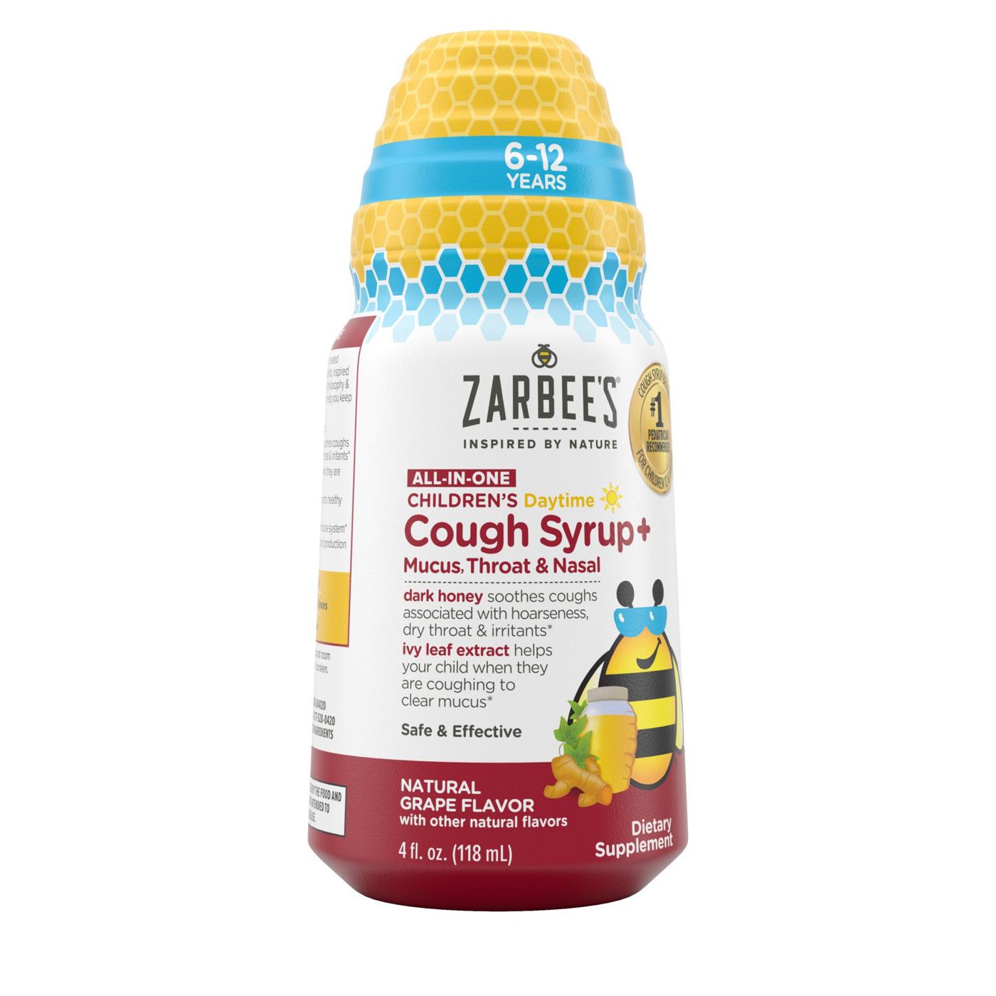 Zarbee's Kids All-in-One Cough Daytime for Ages 6-12 - Grape; image 7 of 8