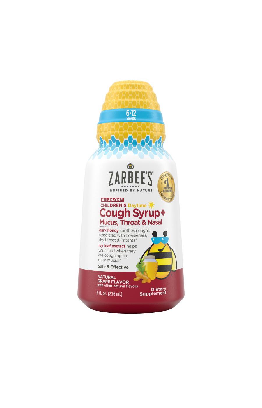 Zarbee's Kids All-in-One Cough Daytime Liquid - Grape; image 1 of 7