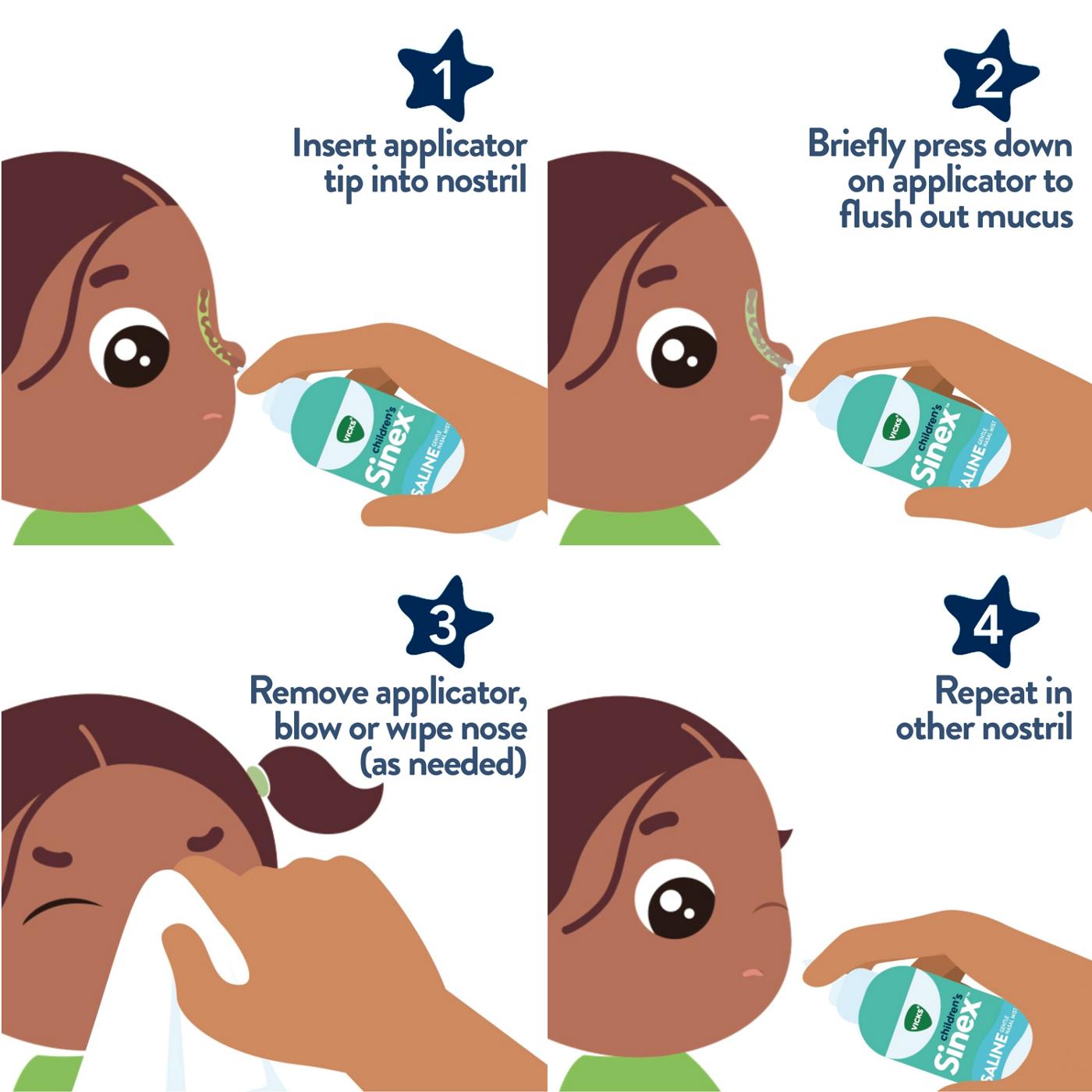 Vicks Sinex, Children's Saline Nasal Spray, Ultra Fine Mist with Hint of Aloe, Fast Everyday Stuffy Nose Relief; image 2 of 10