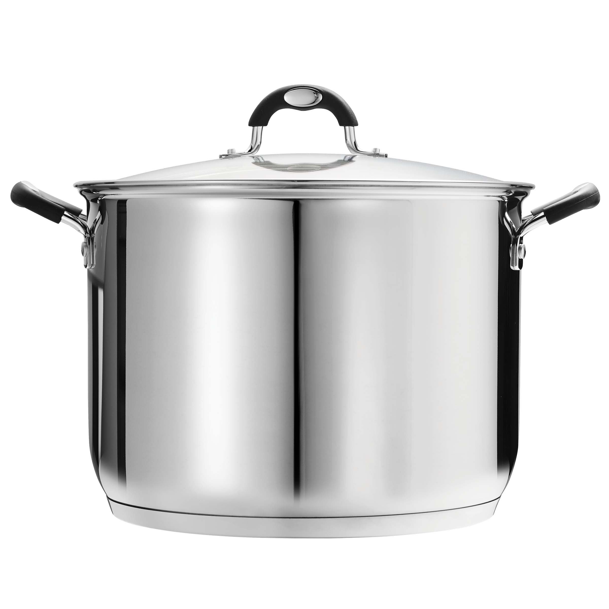 Tramontina Stainless Steel Stock Pot with Glass Lid - Shop Stock