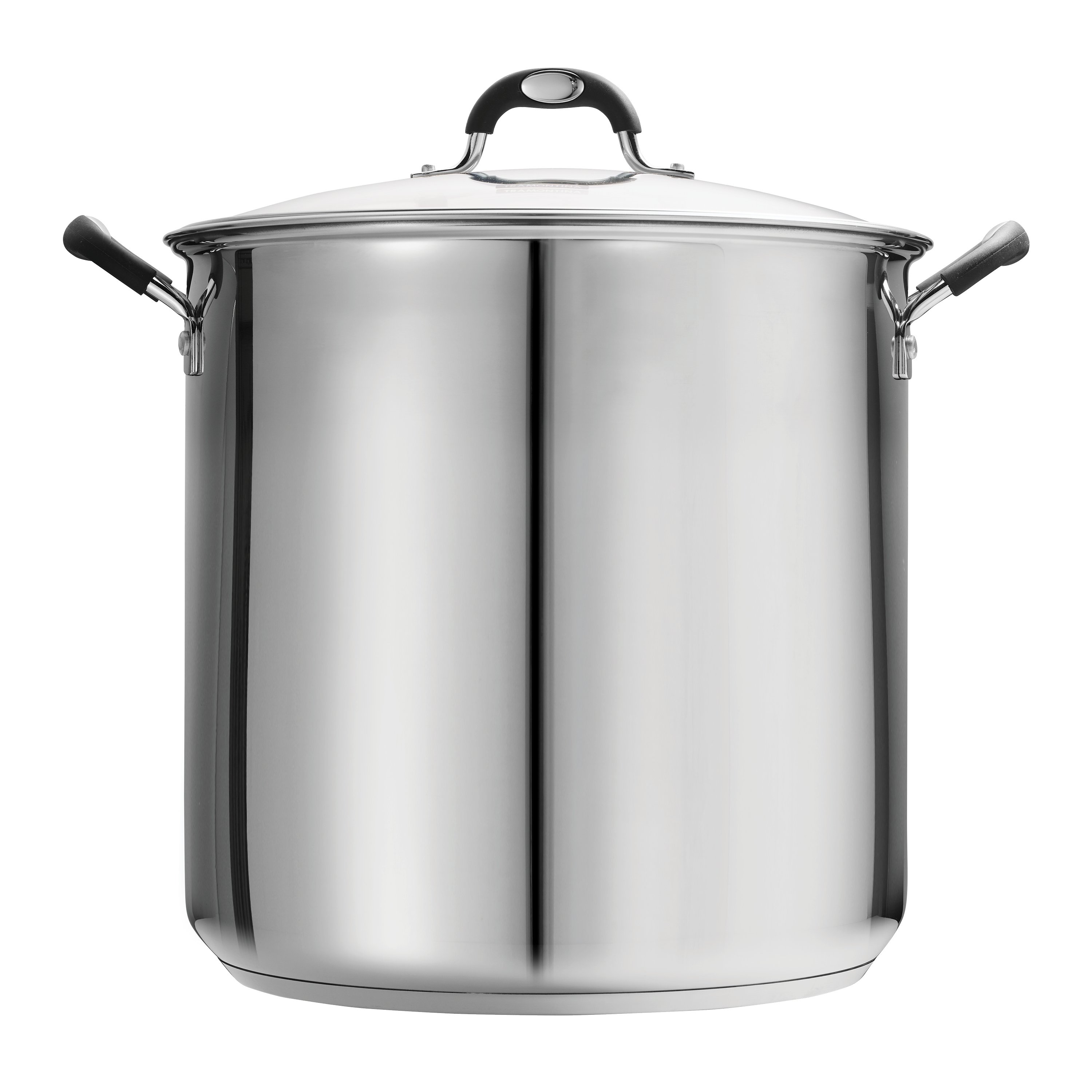  22 Qt Tramontina Stainless Steel Covered Stockpot, Induction  Ready, 3ply Base, Clear Lid: Home & Kitchen