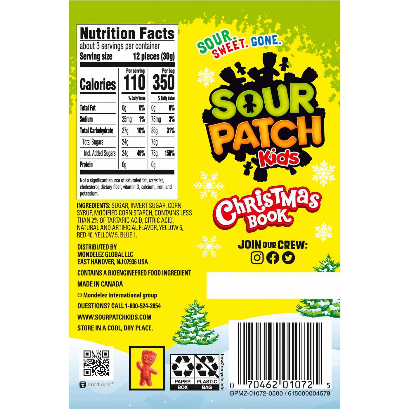 Sour Patch Kids Candy Christmas Book Stocking Stuffer; image 9 of 11