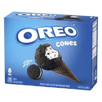 OREO Frozen Dairy Dessert Cones, 8 ct