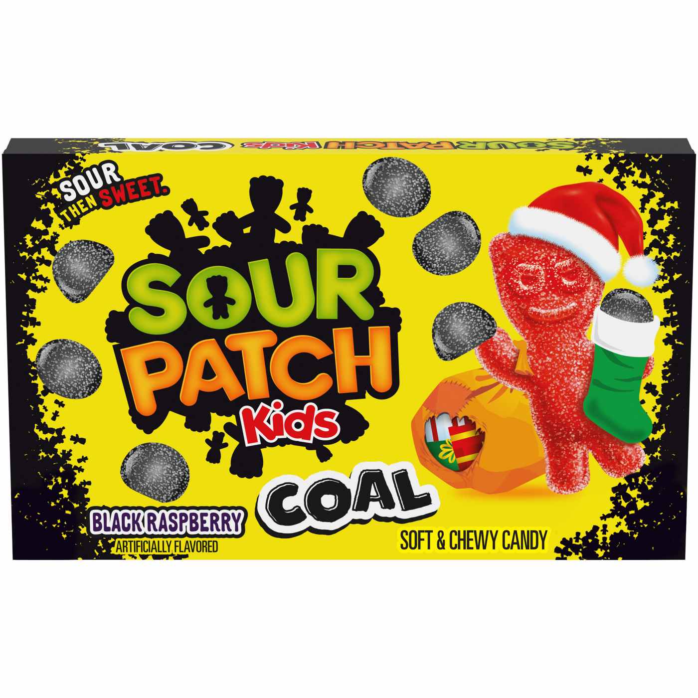 Sour Patch Kids Black Raspberry Coals Christmas Candy; image 1 of 10