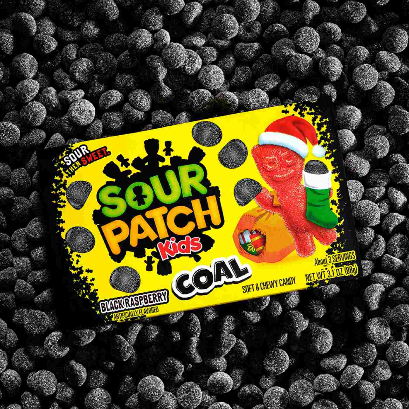 Sour Patch Kids Black Raspberry Coals Christmas Candy; image 6 of 10