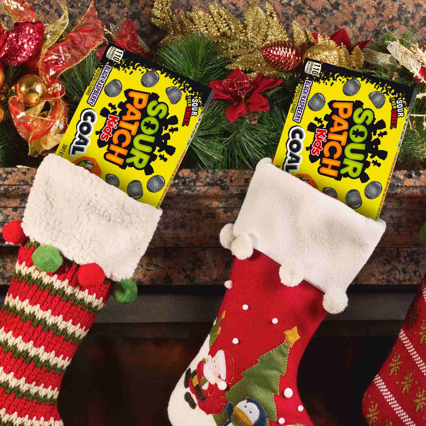 Sour Patch Kids Black Raspberry Coals Christmas Candy; image 7 of 10