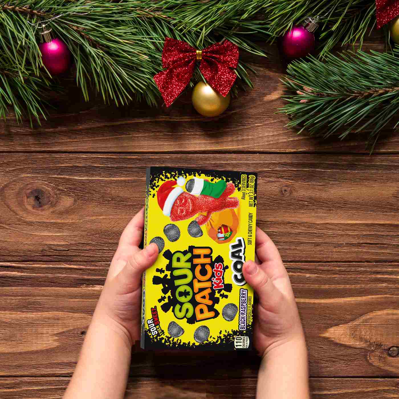 Sour Patch Kids Black Raspberry Coals Christmas Candy; image 8 of 10