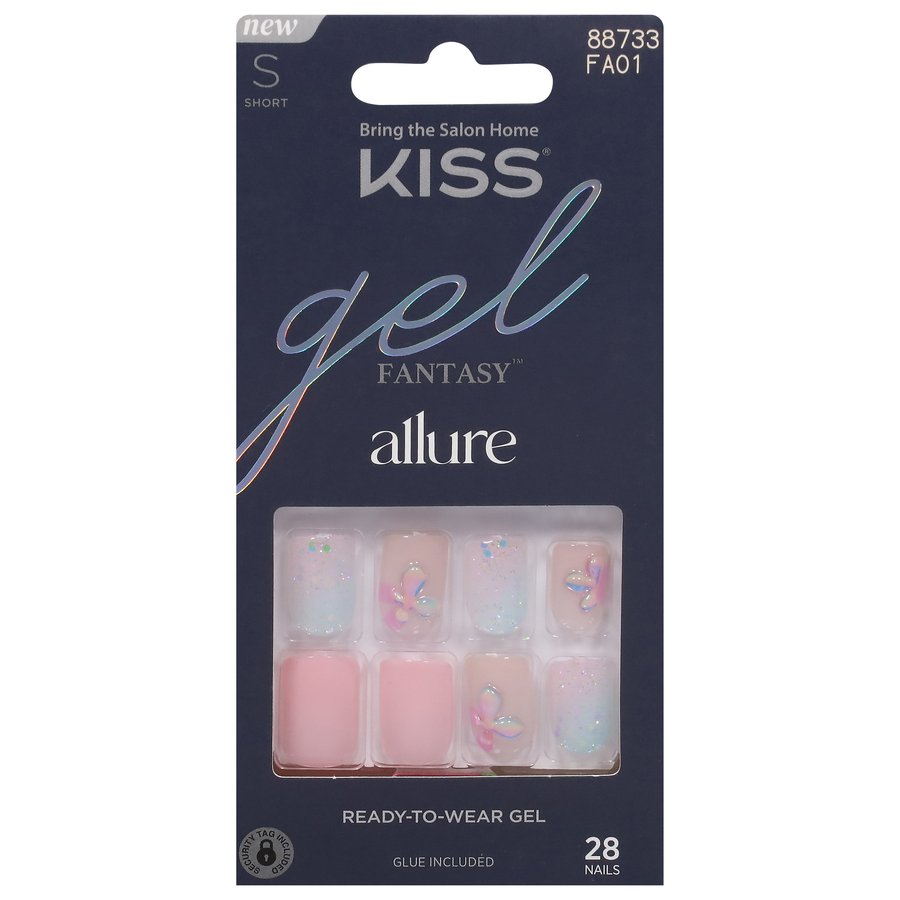 KISS Gel Fantasy Allure Short Nails Variation Shop Nail sets at HEB