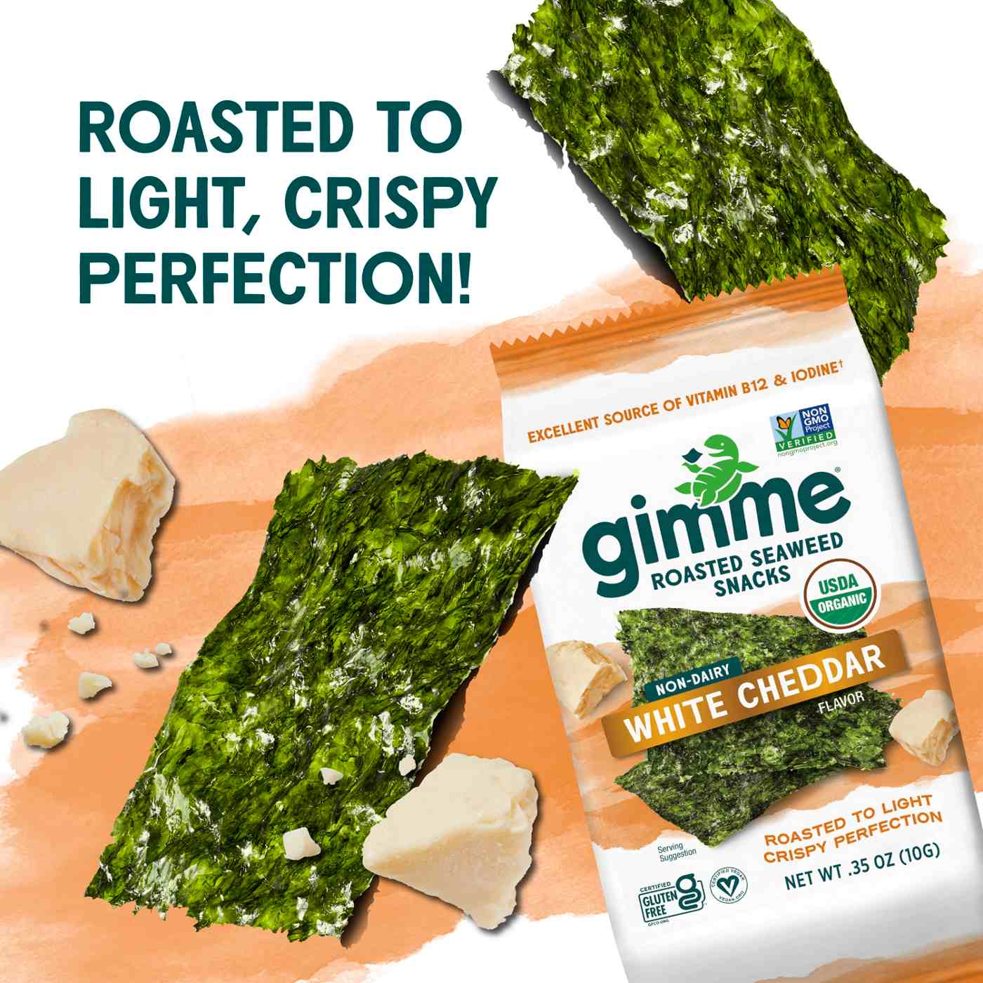 Gimme Roasted Seaweed Snack White Cheddar; image 7 of 8