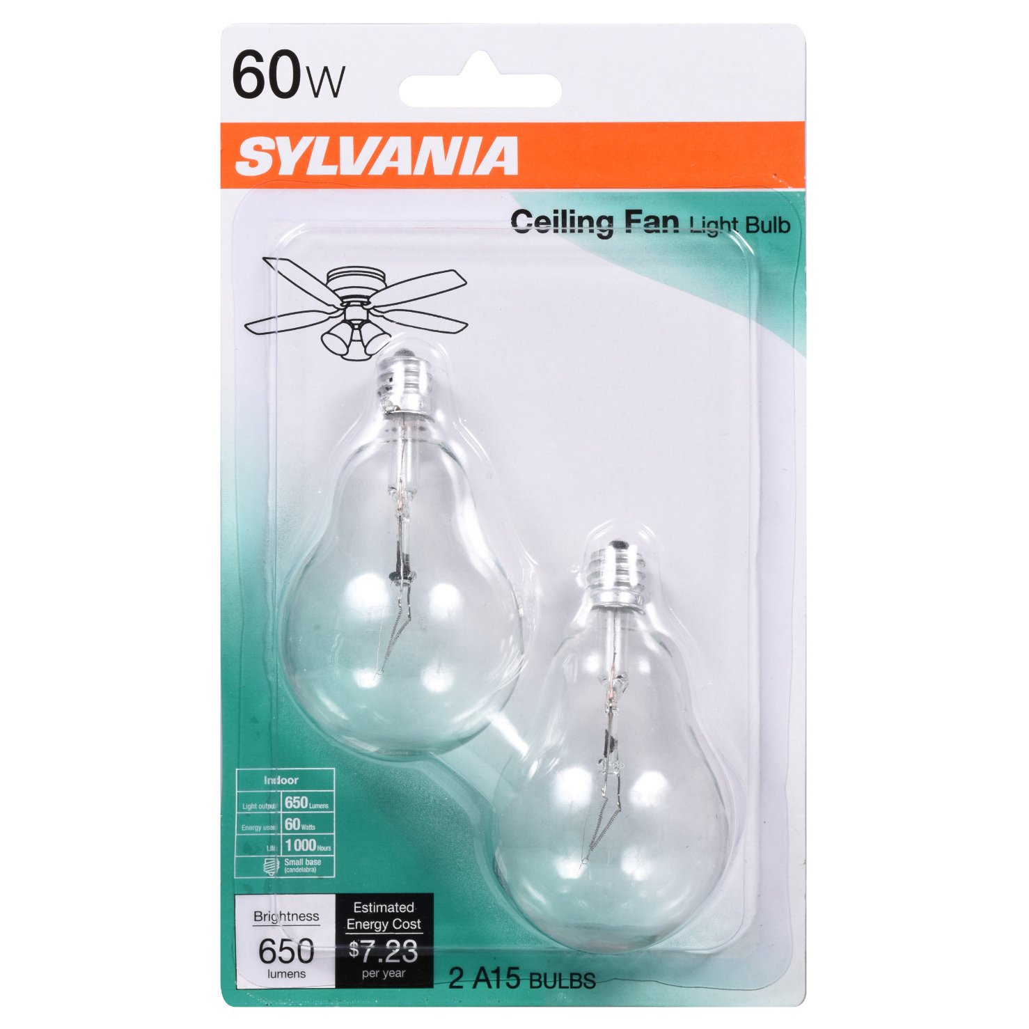 Sylvania A15 60 Watt Ceiling Fan Light
