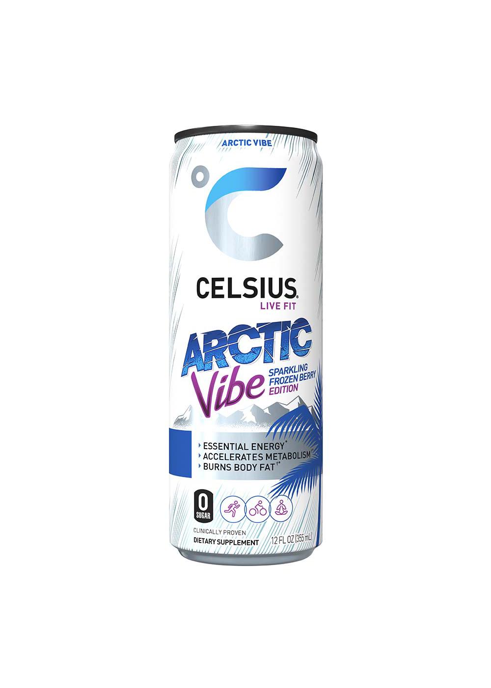 Celsius 0g Sugar Arctic Vibe Sparkling Energy Drinks - Berry; image 3 of 3