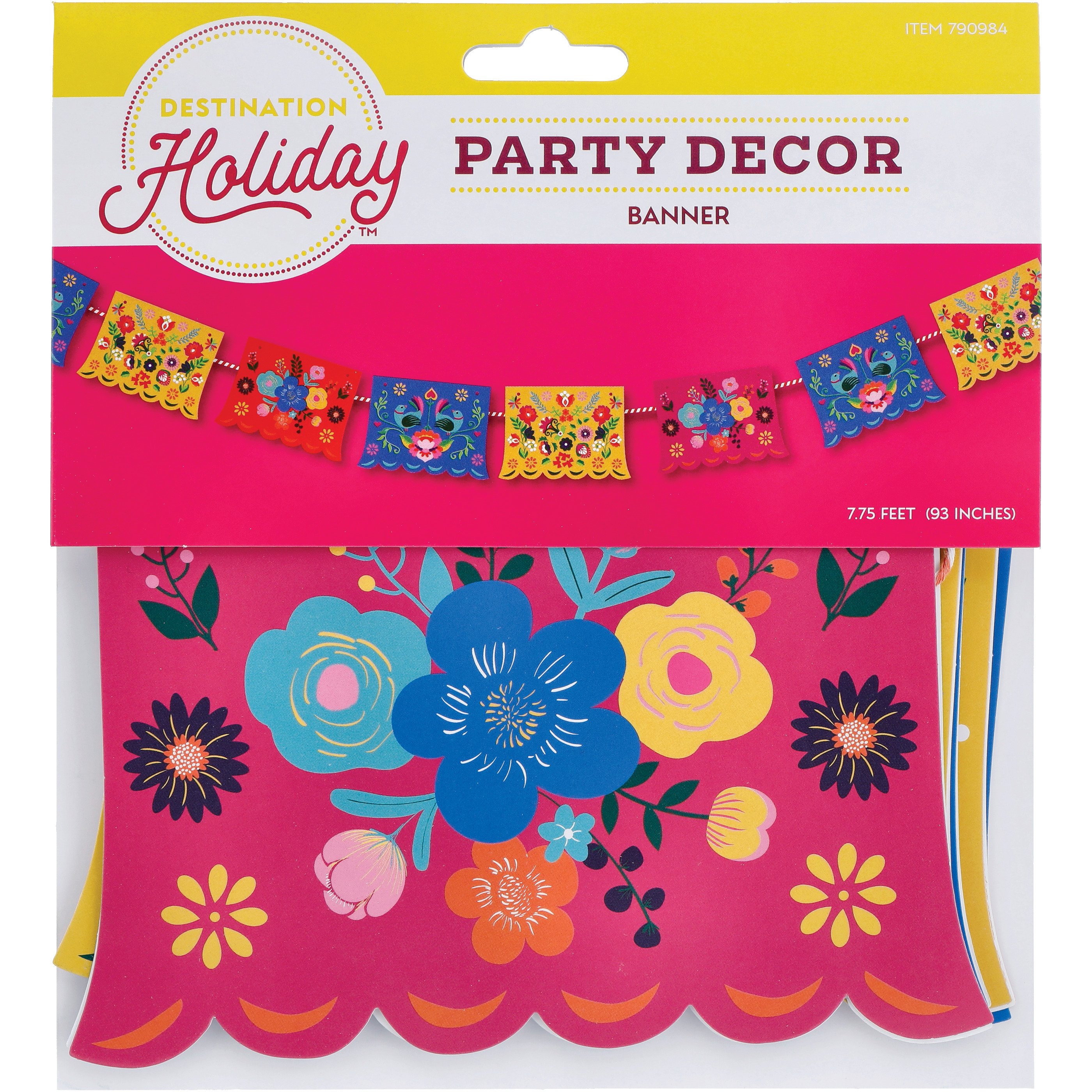 Destination Holiday Floral Papel Picado Fiesta String Banner Shop Seasonal Decor At H E B 4310