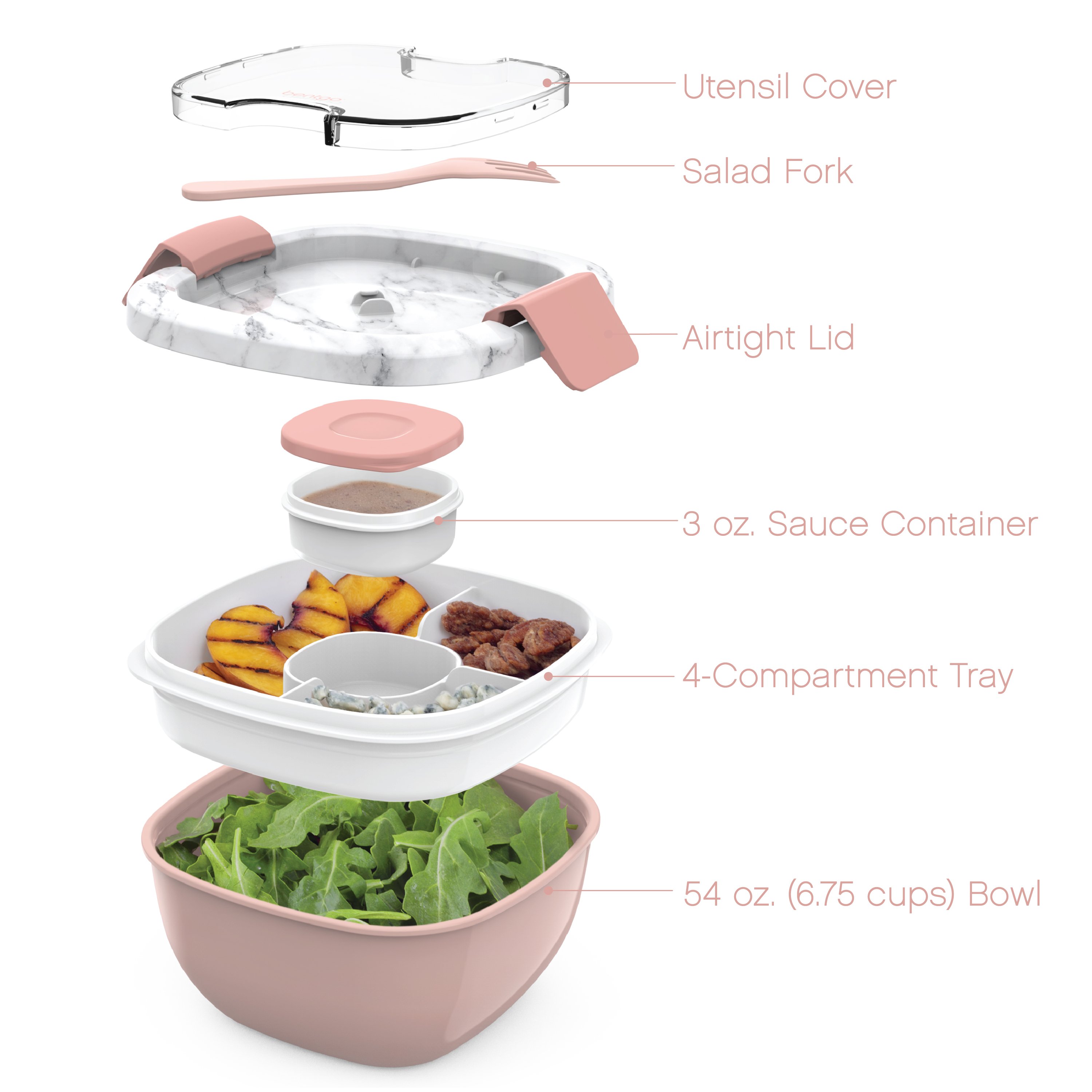 Bentgo Salad Container - Slate - Shop Food Storage at H-E-B