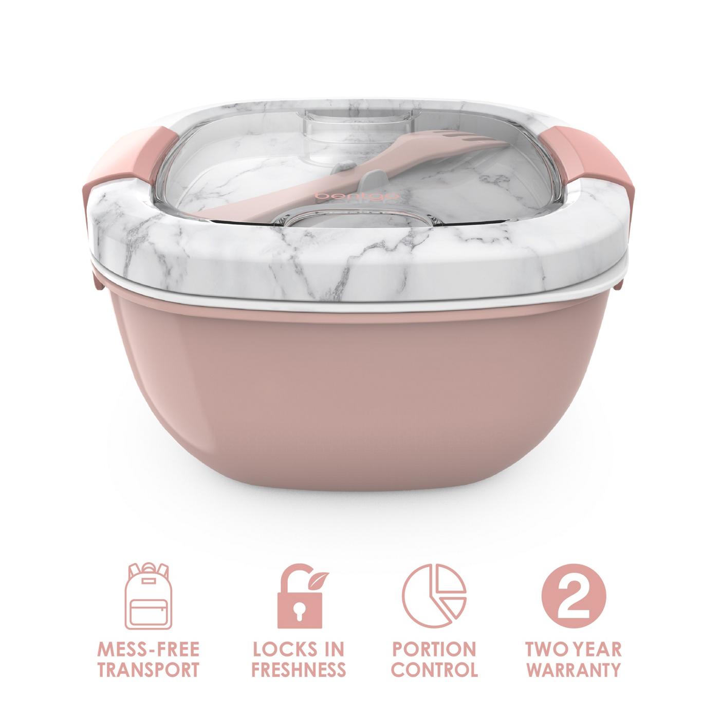 Bentgo All-In-One Salad Container - Blush Marble; image 4 of 4