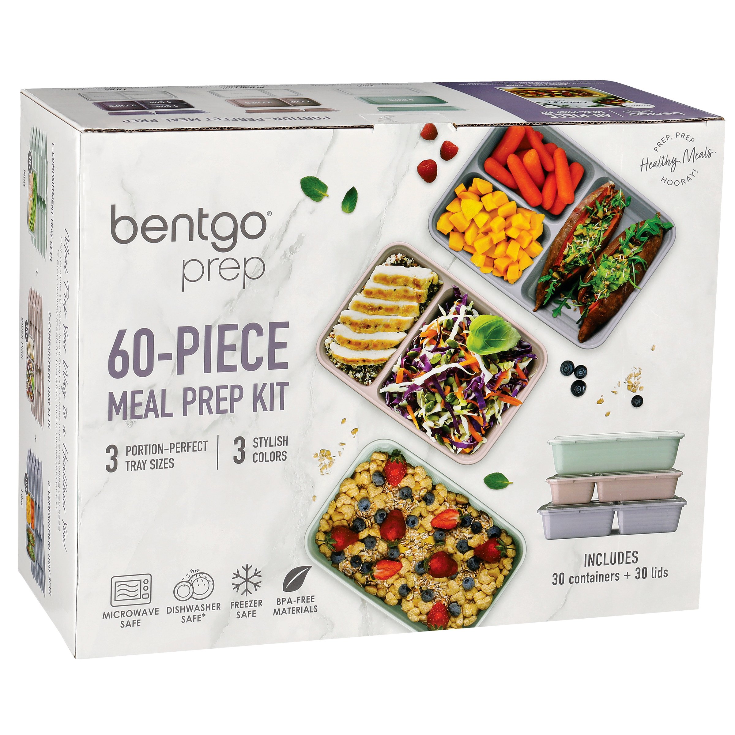 Bentgo Floral Pastels Collection Portion Container Meal Prep Kit Shop