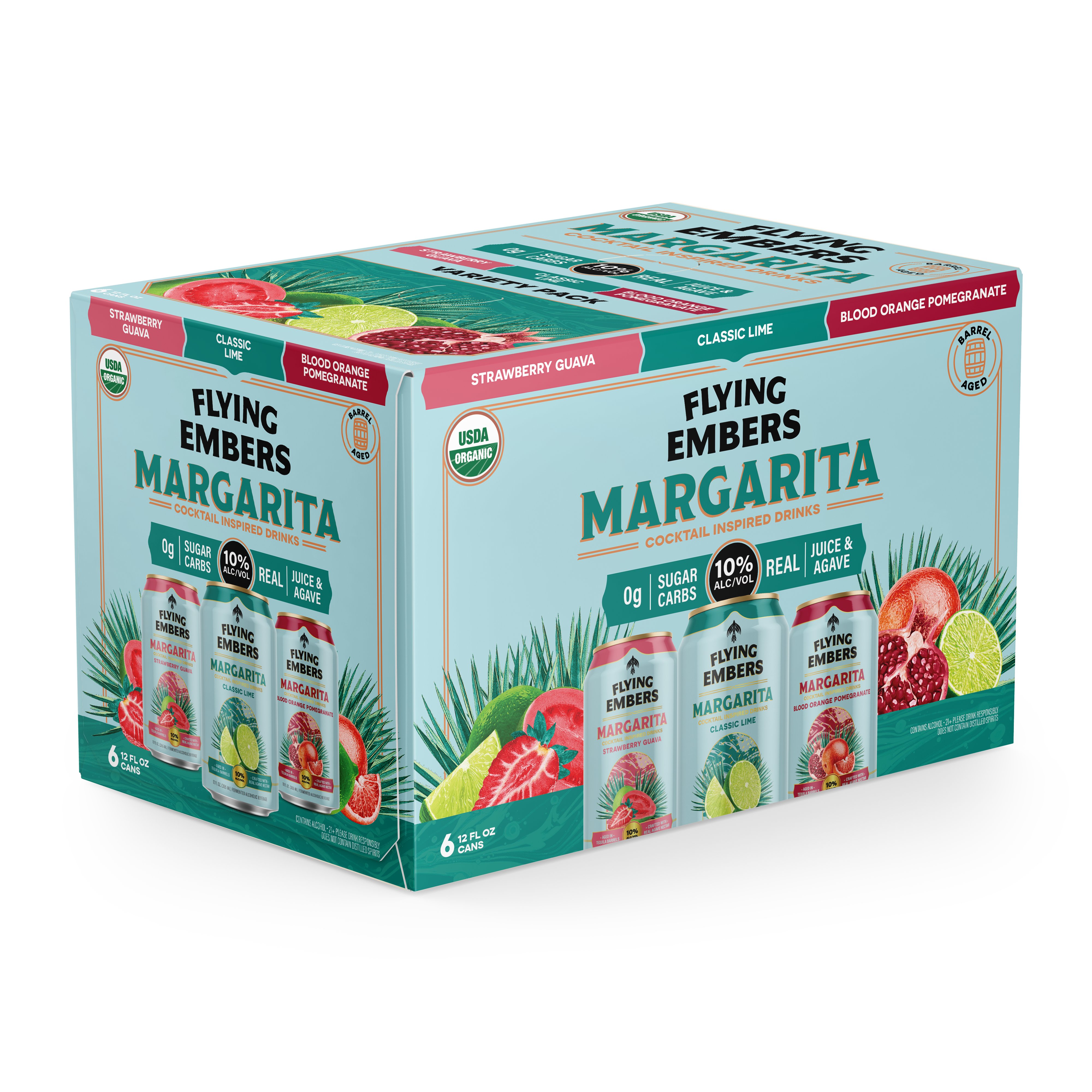 Flying Embers Margarita Variety 6 pk cans, 12 oz