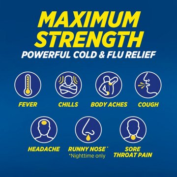 Theraflu Nighttime Flu Medicine for Flu Symptom Relief