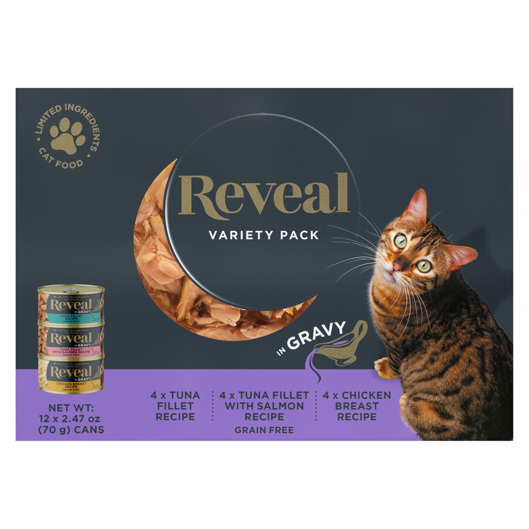 Reveal Variety Pack In Gravy Grain Free Wet Cat Food Shop Food at HEB