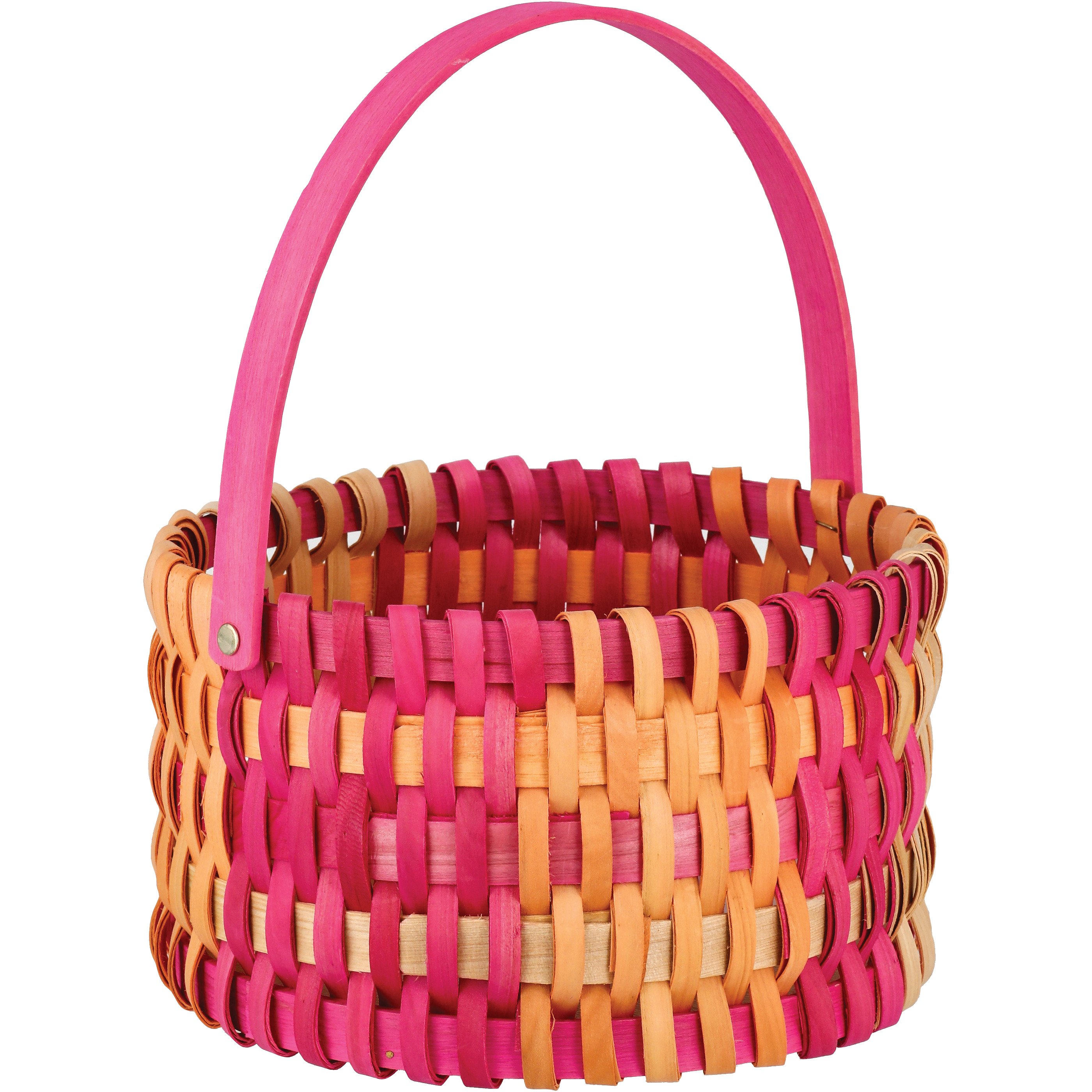 Destination Holiday Ombre Wicker Easter Basket Pink Shop Seasonal Decor at HEB