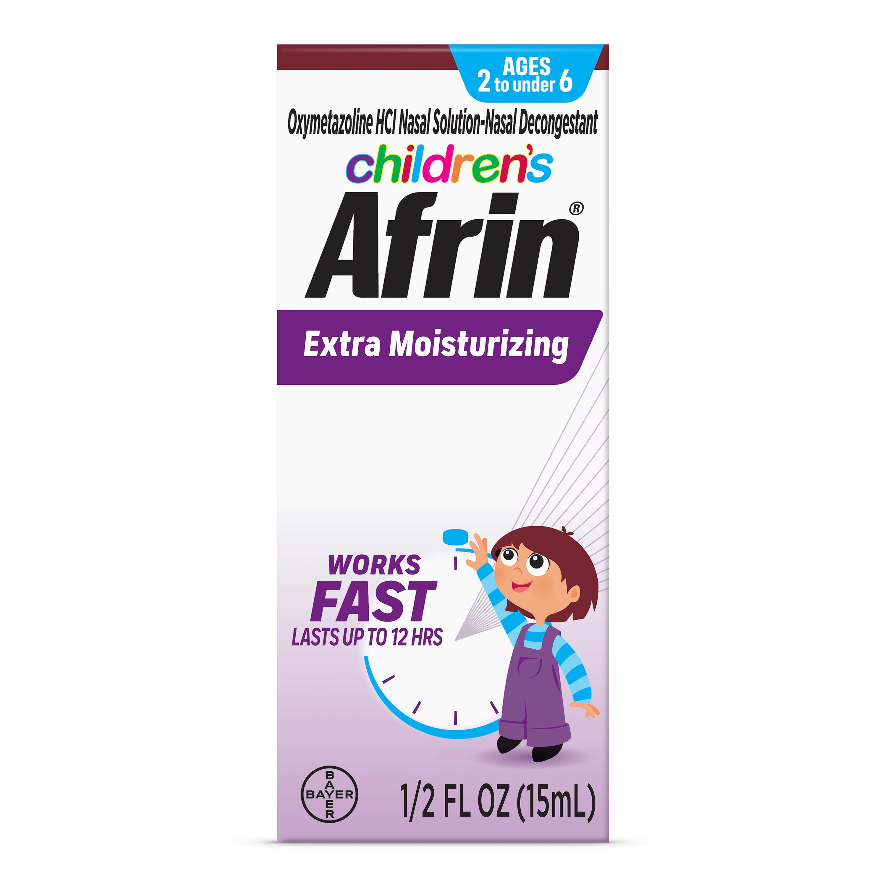 Afrin Children's Extra Moisturizing Nasal Spray, 0.5 oz