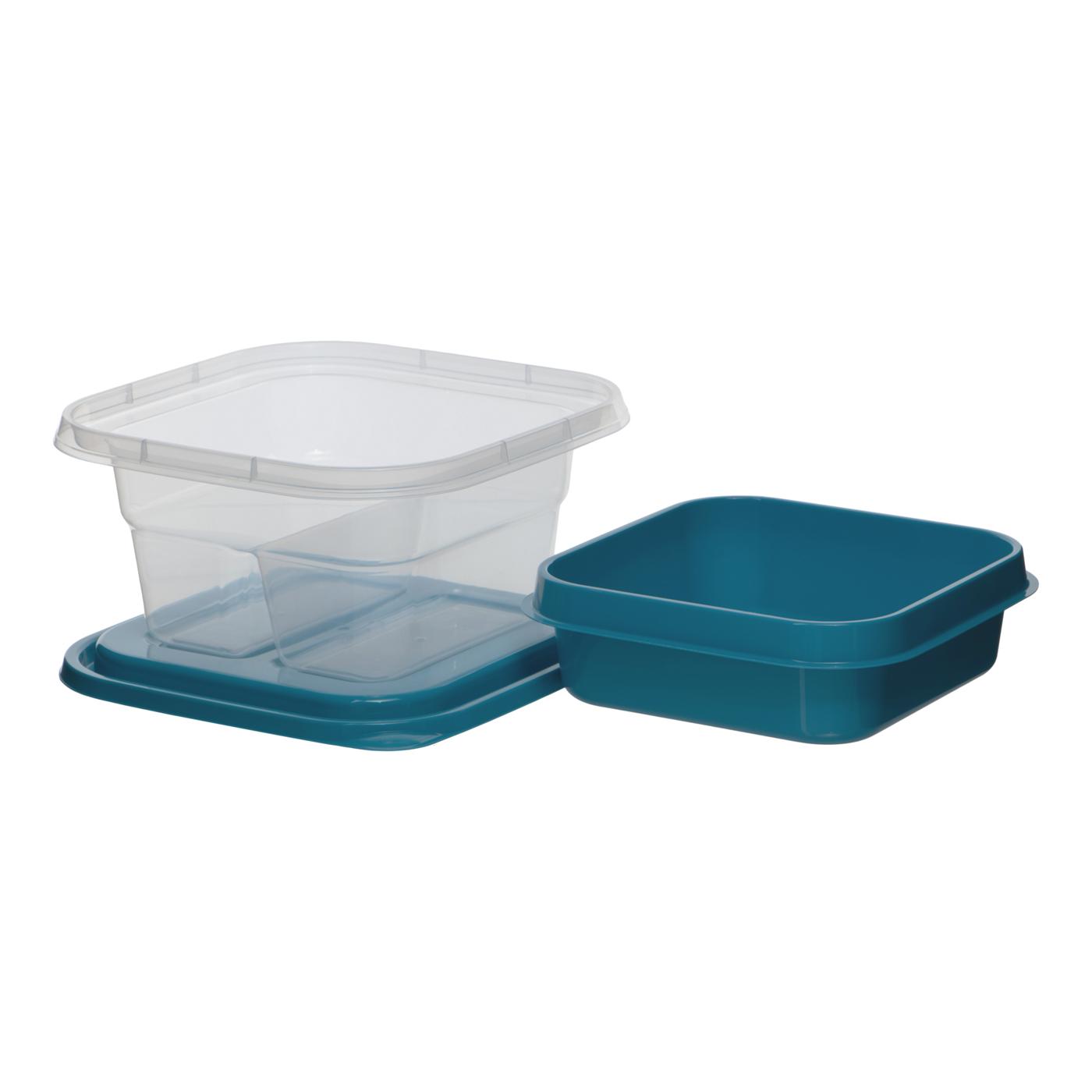 GoodCook Meal Prep 3 Cup Square 10 units, Blue, BPA Free - GoodCook