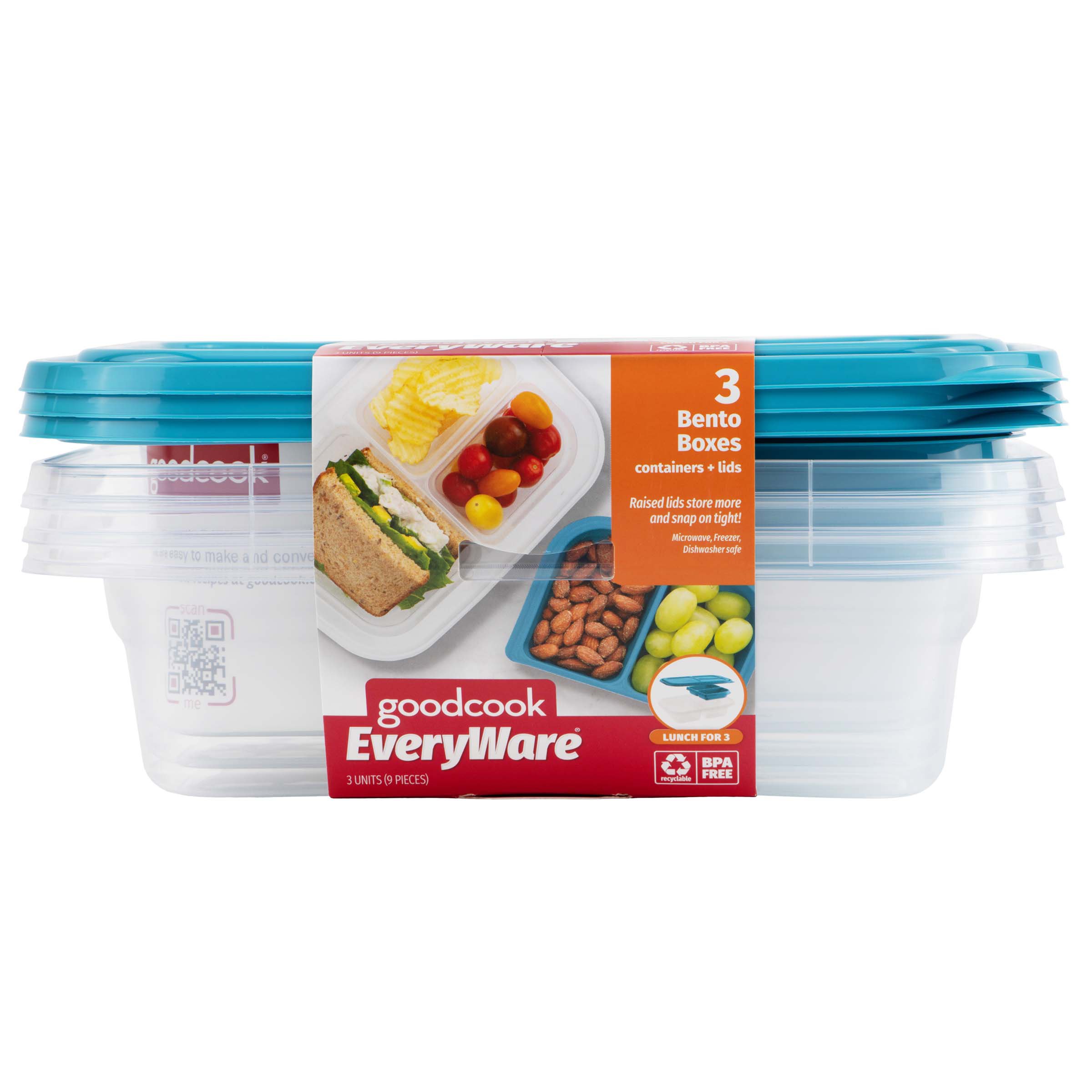 Good Cook EveryWare Bento Box Containers + Lids - Shop Food Storage at H-E-B