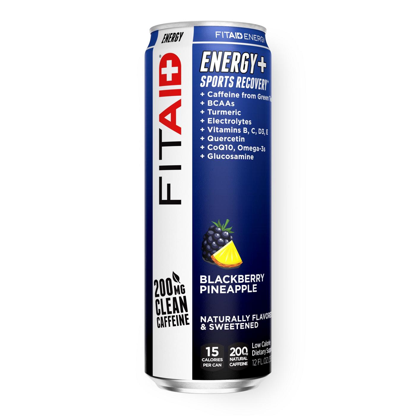 LIFEAID FITAID Energy+ Recovery Supplement Beverage - Blackberry Pineapple  - Shop Sports & Energy Drinks at H-E-B