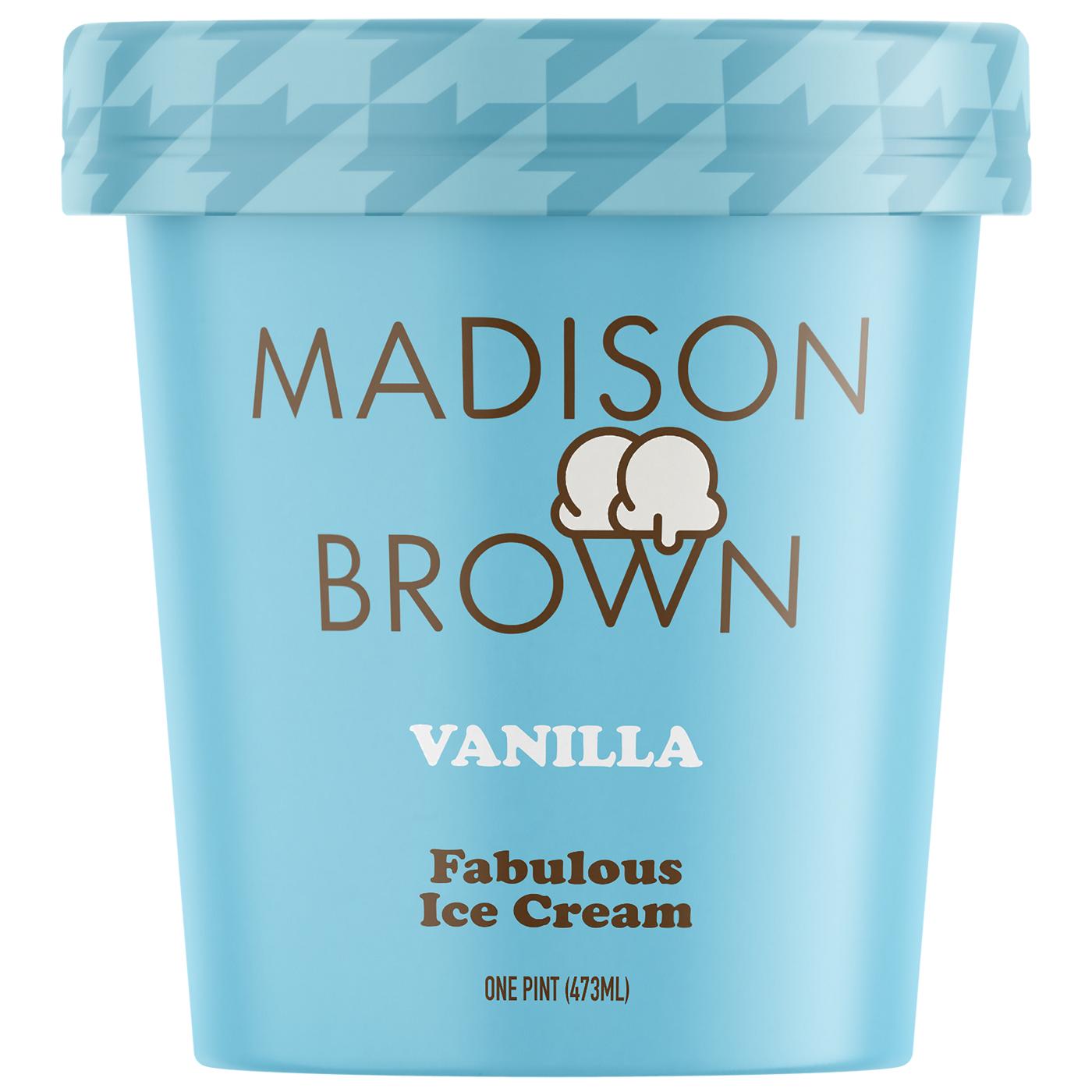 Madison Brown Vanilla Ice Cream; image 1 of 2