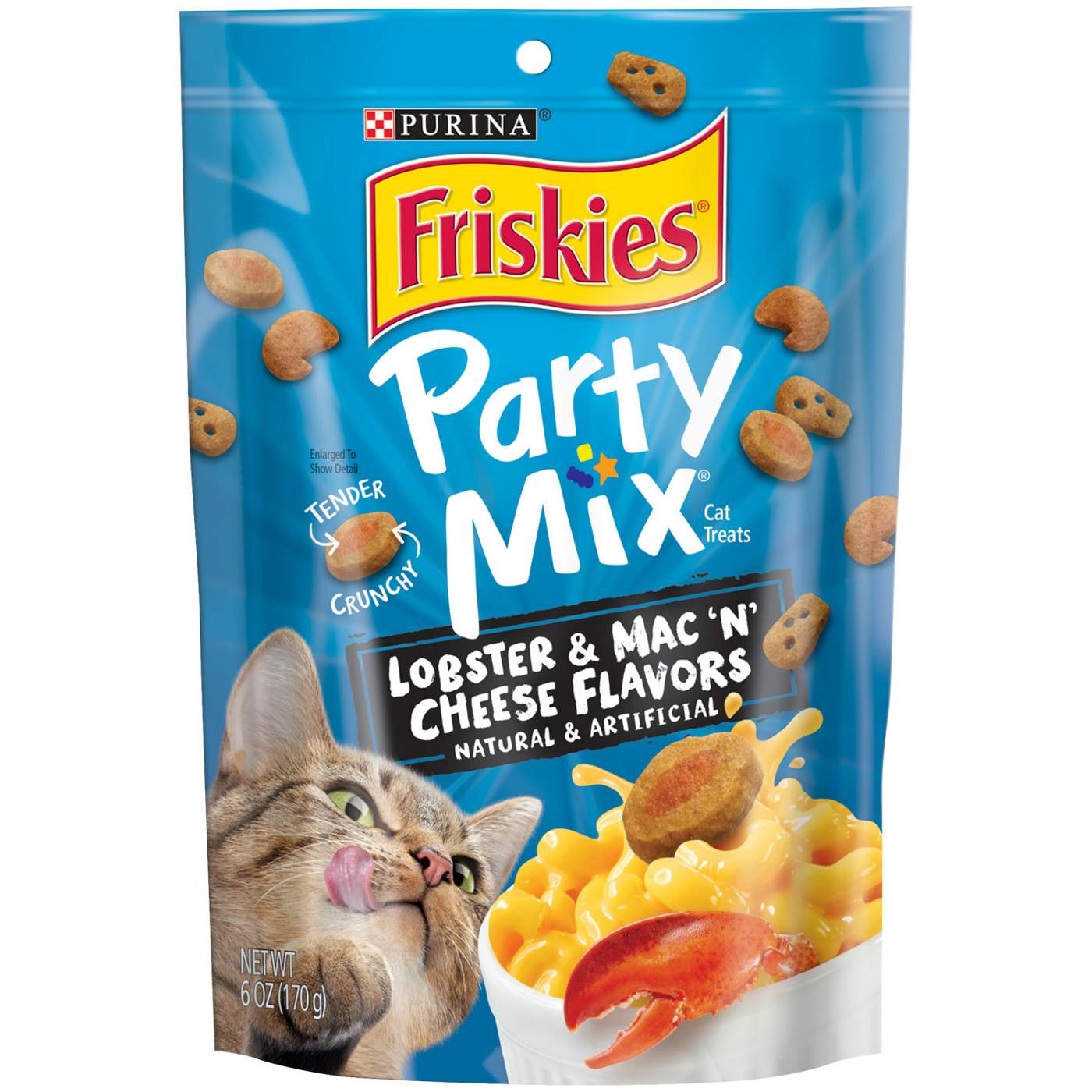 Friskies Purina Friskies Made in USA Facilities Cat Treats, Party Mix Lobster & Mac 'N' Cheese Flavors; image 1 of 8