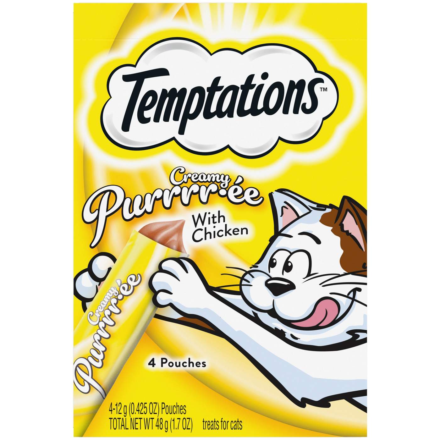 Temptations Creamy Purree with Chicken Cat Treats; image 1 of 5