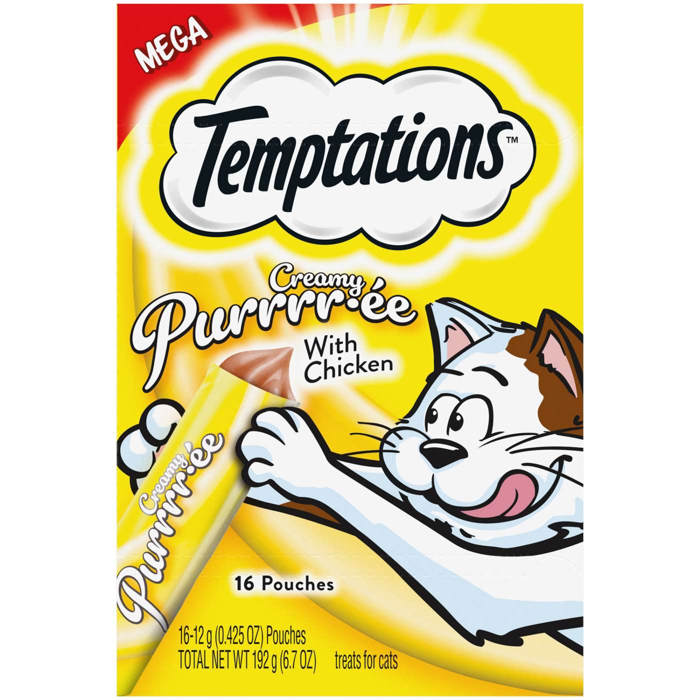 Temptations Creamy Puree with Chicken Cat Treats; image 1 of 5