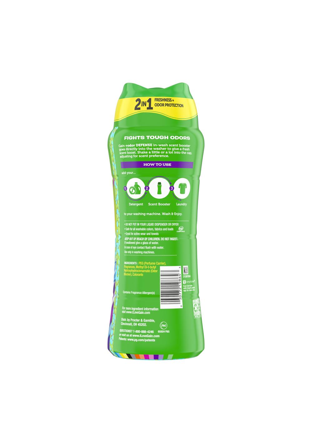 Gain Odor Defense In-wash Scent Booster Beads, Super Fresh Blast Scent; image 9 of 11