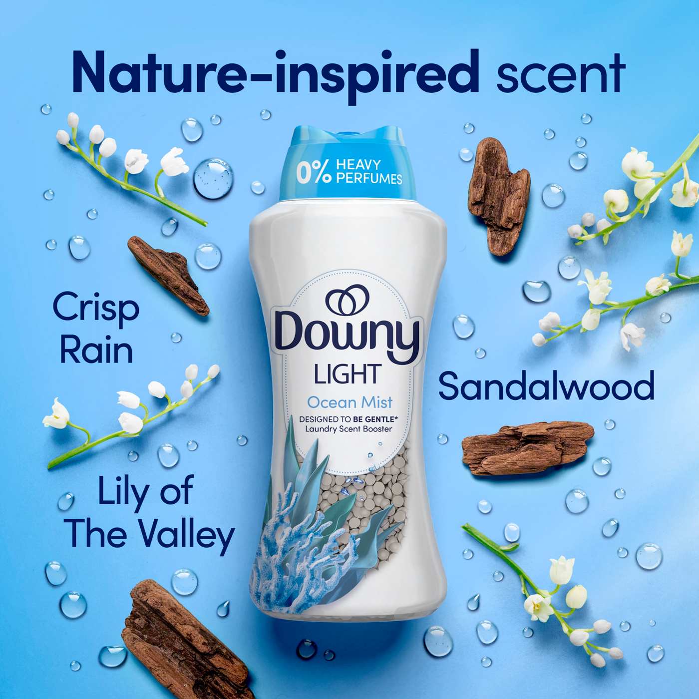 Downy Light In-Wash Scent Booster Beads - Ocean Mist; image 2 of 10