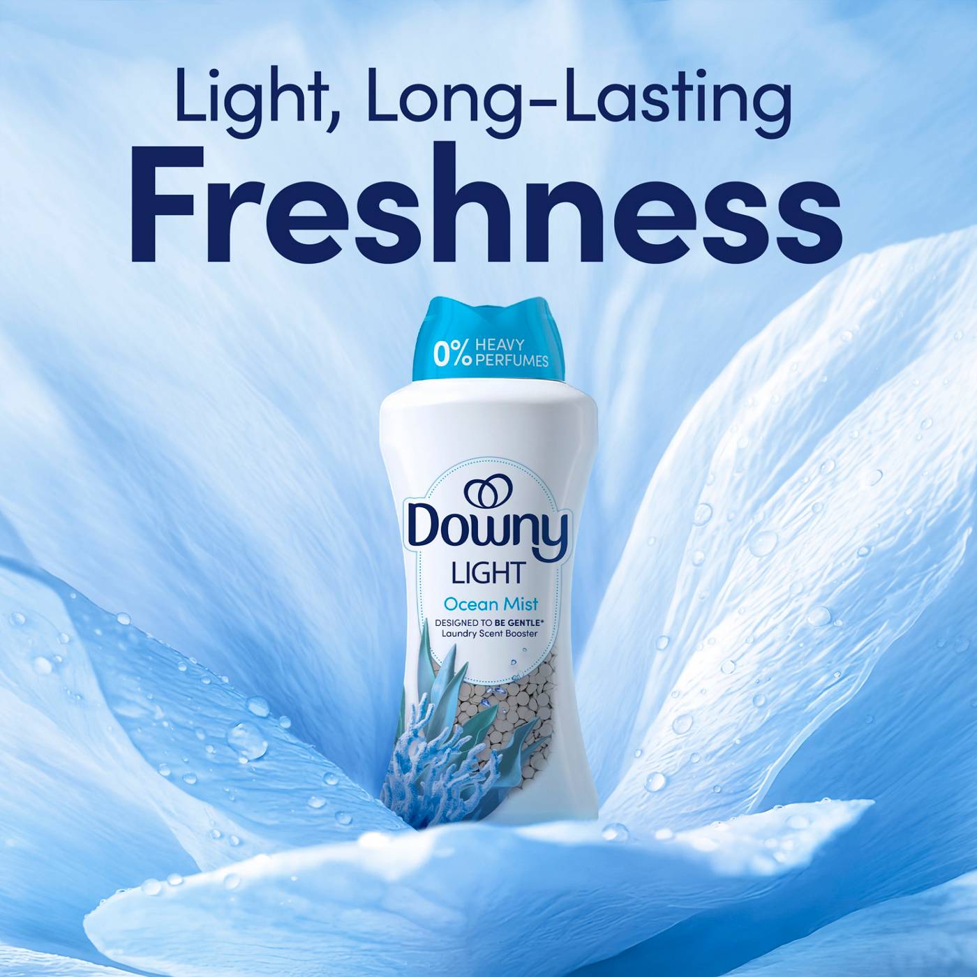 Downy Light In-Wash Scent Booster Beads - Ocean Mist; image 3 of 10
