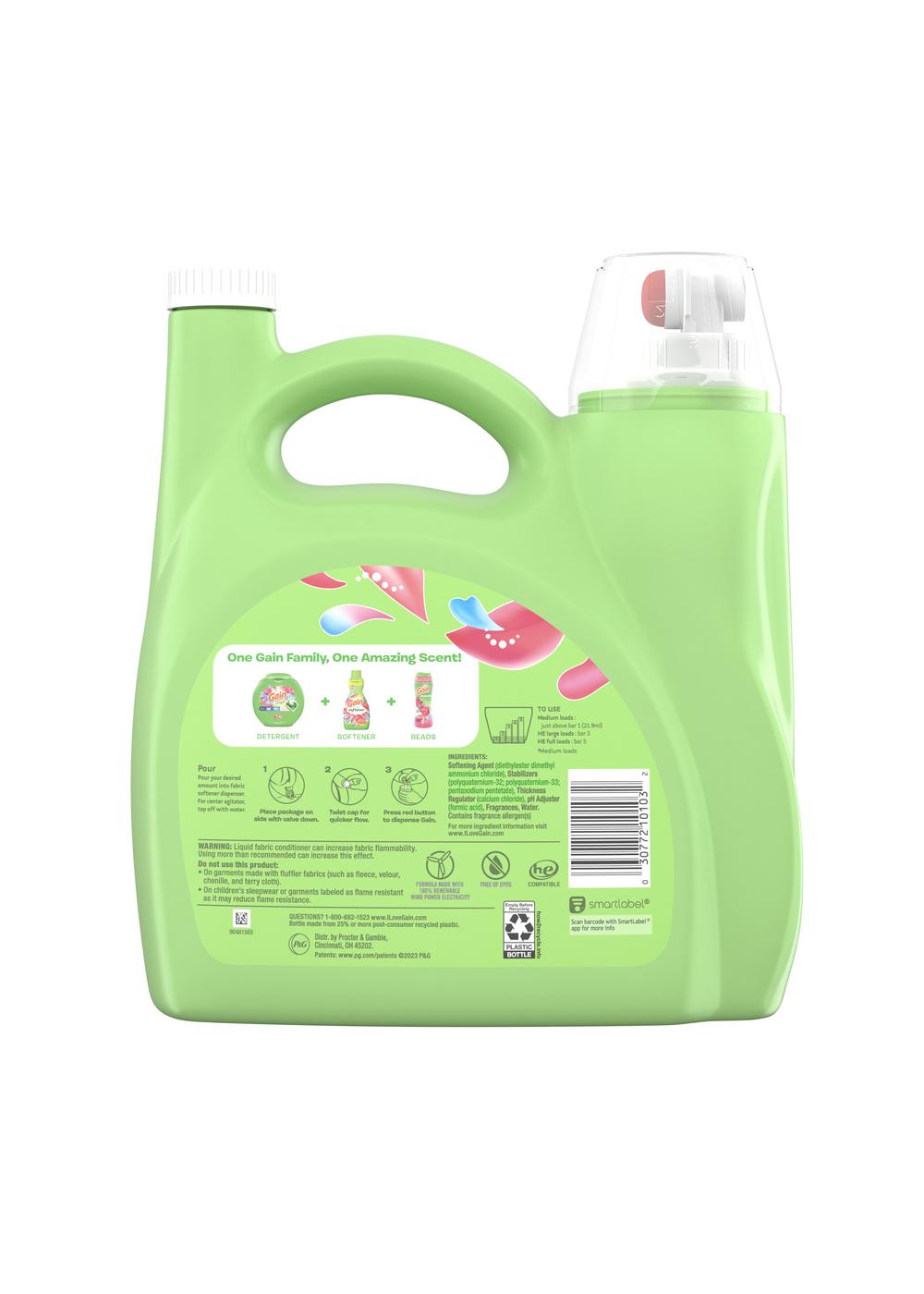 Gain Ultra Liquid Fabric Softener, 190 Loads - Spring Daydream; image 4 of 10