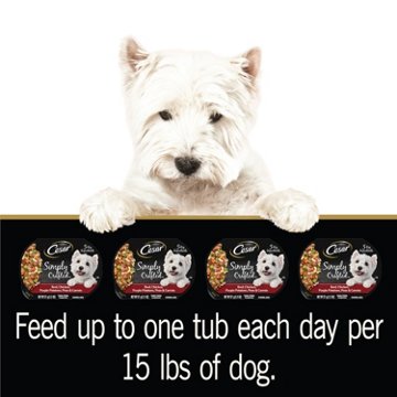 Cesar Simply Crafted Adult Wet Dog Food Meal Topper - Beef Chicken Purple Potatoes Peas & Carrots