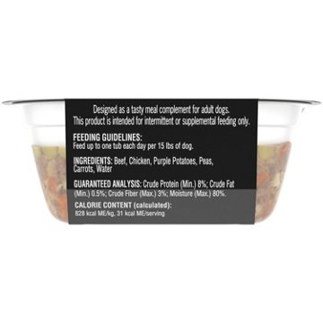 Cesar Simply Crafted Adult Wet Dog Food Meal Topper - Beef Chicken Purple Potatoes Peas & Carrots