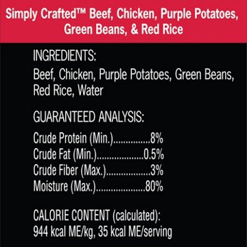 Cesar Simply Crafted Adult Wet Dog Food Meal Topper - Chicken Carrots Potatoes & Peas and Beef Chicken Purple Potatoes Green Beans & Red Rice