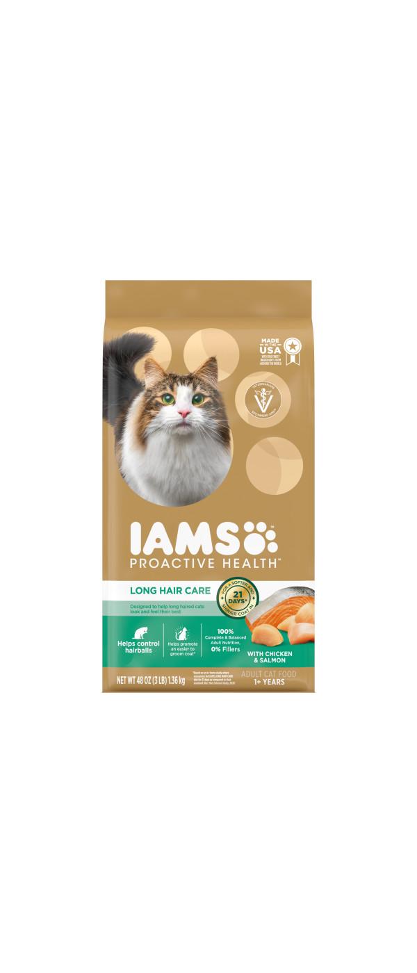 IAMS Proactive Health Long Hair Care Chicken Salmon Adult Dry