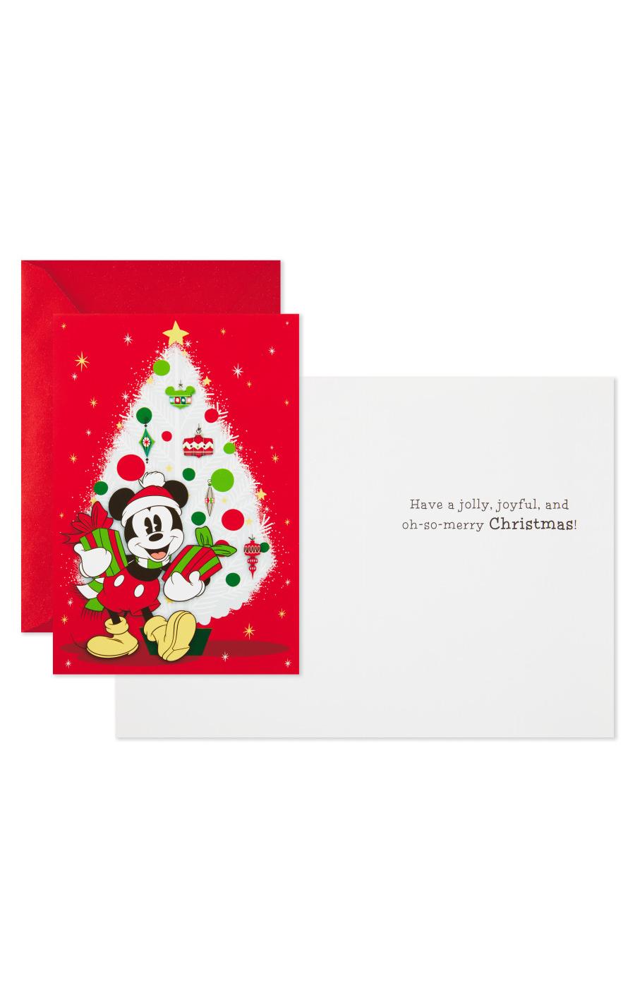 Hallmark Disney Jolly Joyful Mickey Mouse Christmas Cards - #69; image 5 of 6