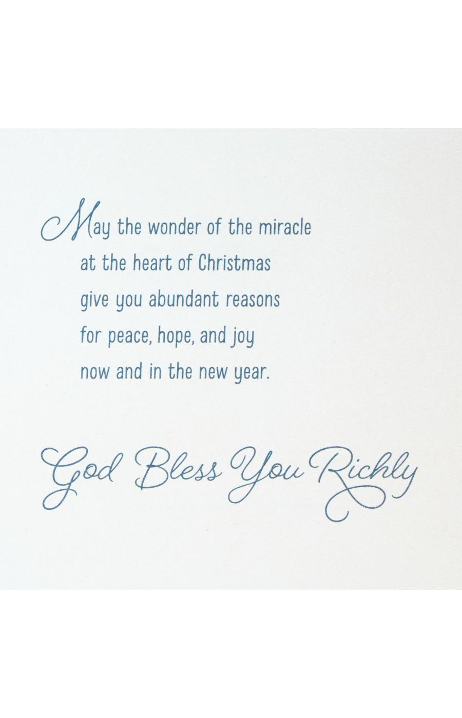 Hallmark DaySpring Good Tidings of Great Joy Christmas Card - S22; image 3 of 6