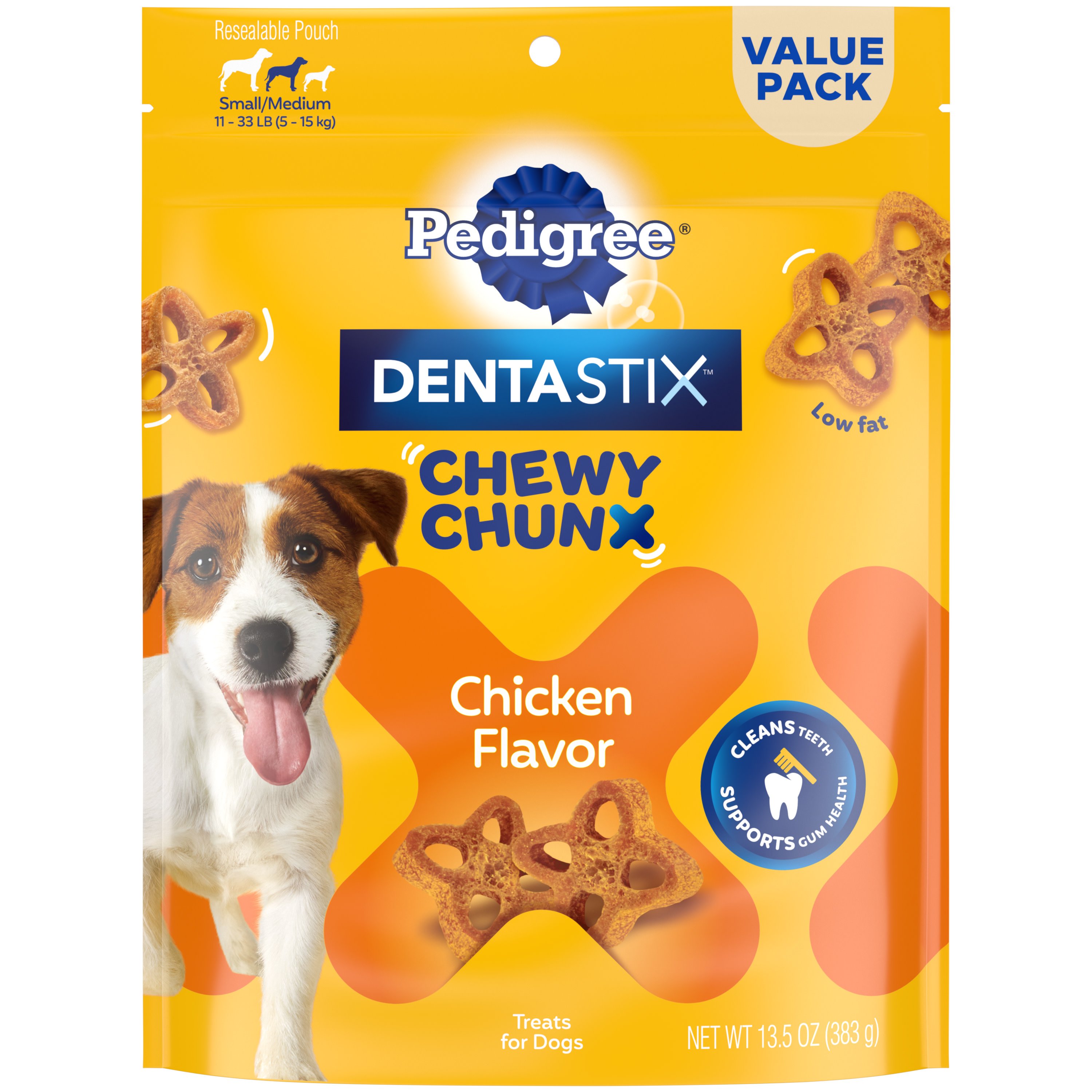 Pedigree Dentastix Chewy Chunx Chicken Flavor Small Dog Treats