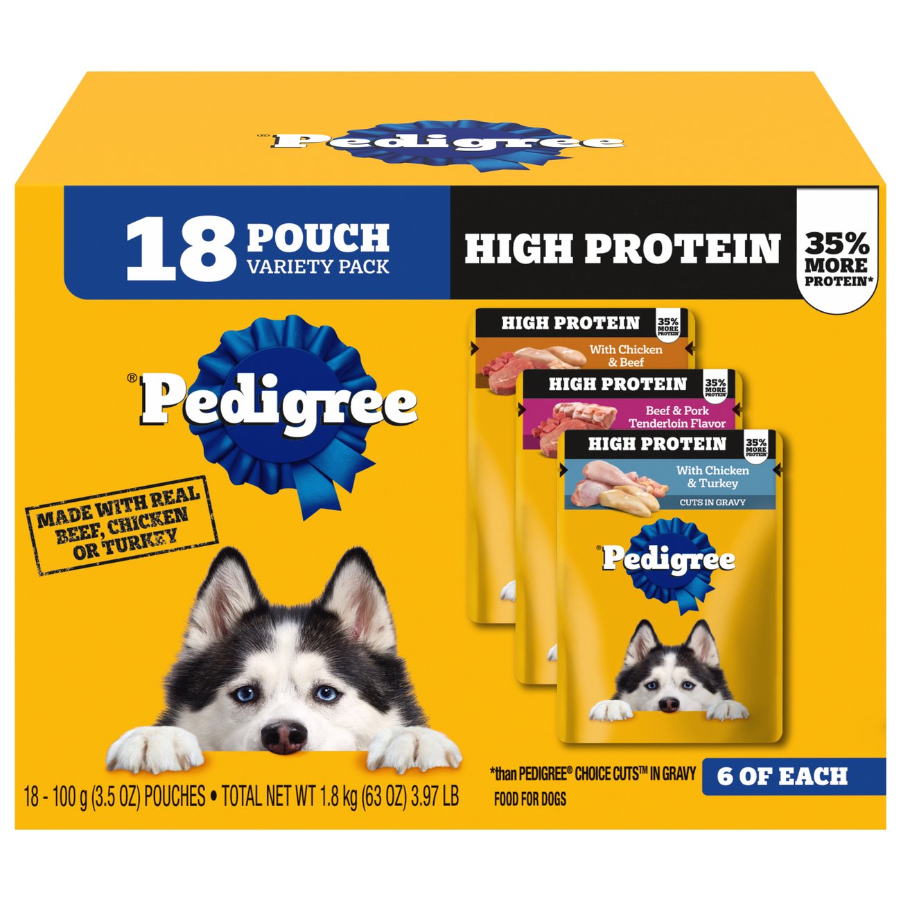 Pedigree high protein 2024 dog food reviews