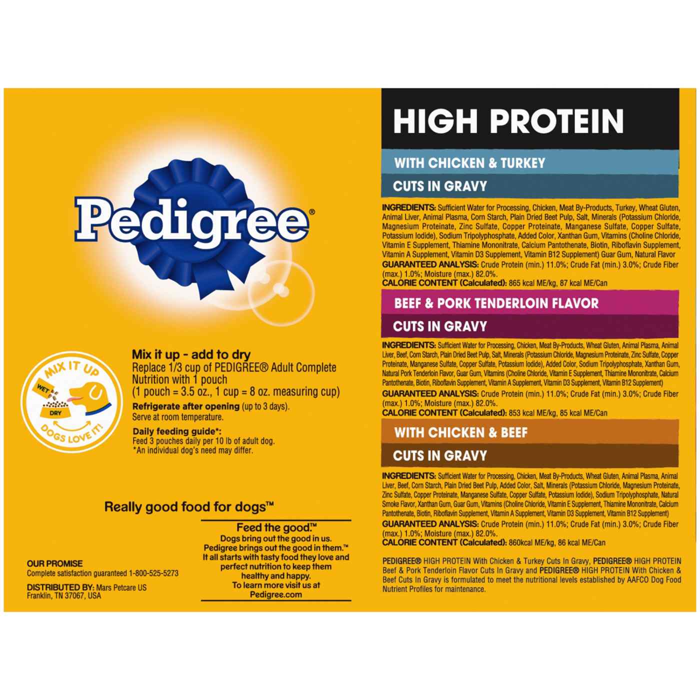 Pedigree High Protein Cuts In Gravy Wet Dog Food Variety Pack; image 5 of 7