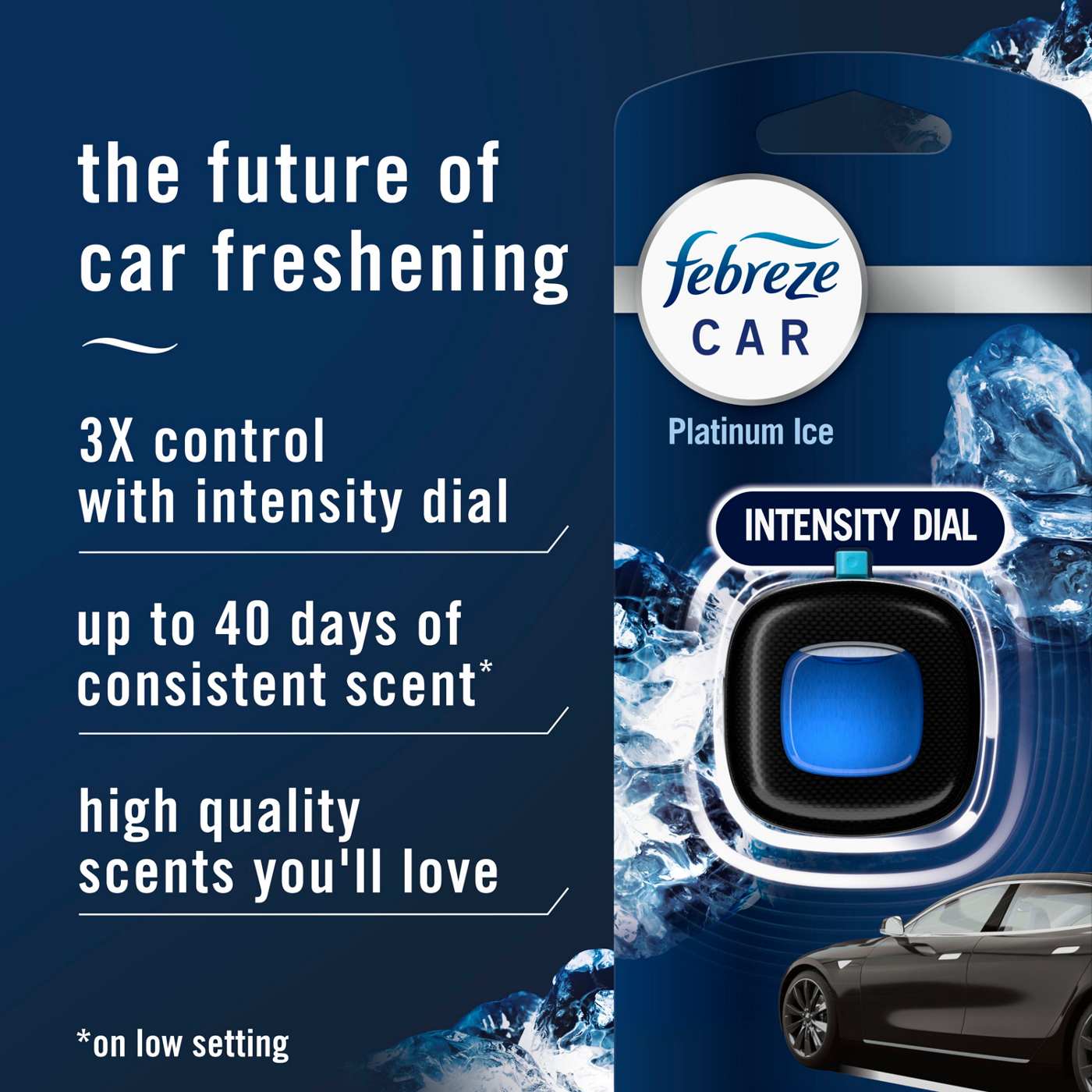 Febreze Car Platinum Ice Air Freshener Vent Clips Shop Air Fresheners